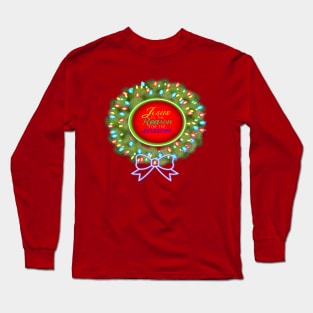 CHRISTMAS - JESUS IS THE REASON FOR THE SEASON WREATH Long Sleeve T-Shirt